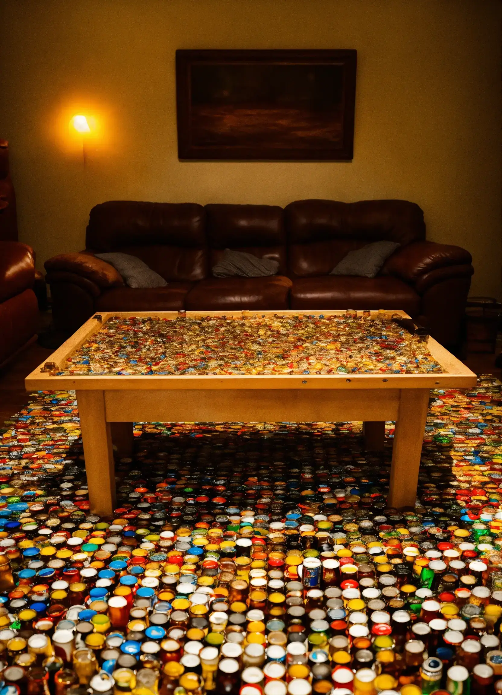 Interieur met gerecycled hout