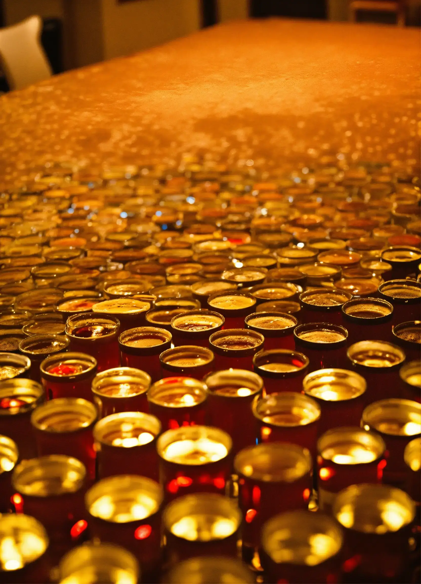 Interieur met gerecycled glas